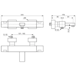 Ideal Standard CeraTherm C100 AP Badethermostat Aufputz