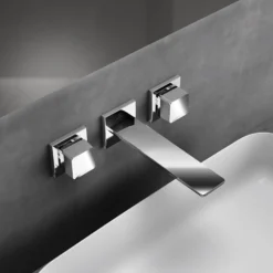 Ideal Standard Conca Wand-Waschtischarmatur, Mit 3 Rosetten Eckig, Auslauf 18 Cm -Ideal Standard ideal standard badarmaturen conca waschtisch wand 6952575