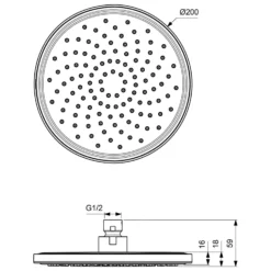Ideal Standard Idealrain Kopfbrause 2 Ideal Standard Idealrain Kopfbrause -Ideal Standard ideal standard badarmaturen idealrain kopfbrausen 5450126