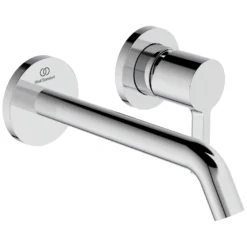 Ideal Standard Joy Wand-Waschtischarmatur, Runde Rosetten, Auslauf 18 Cm