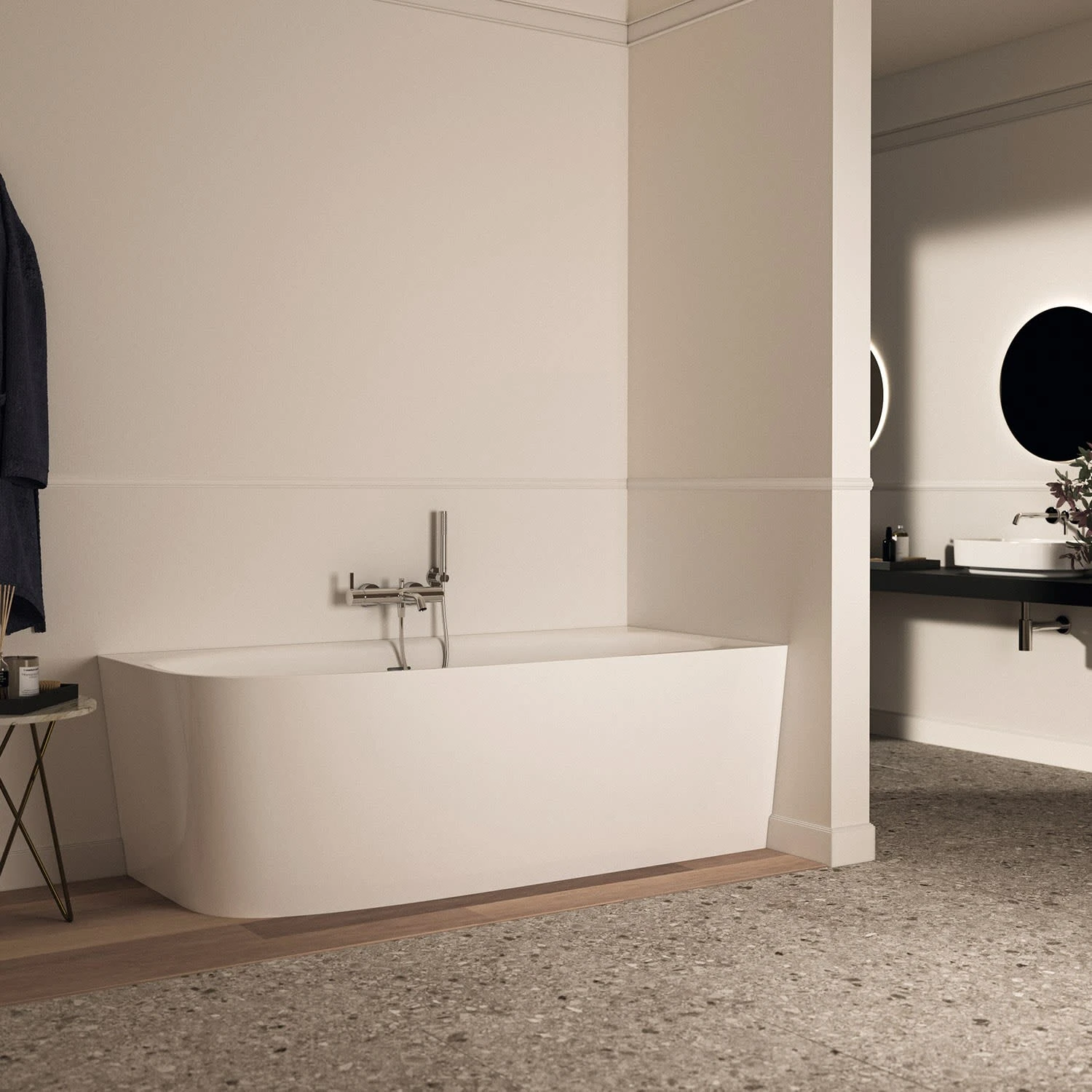 Ideal Standard Dea D-Form-Badewanne 180 x 75 cm, Wandanbindung rechts Ideal Standard Dea D-Form-Badewanne 180 X 75 Cm, Wandanbindung Rechts -Ideal Standard ideal standard badewannen form 180 x 12502509