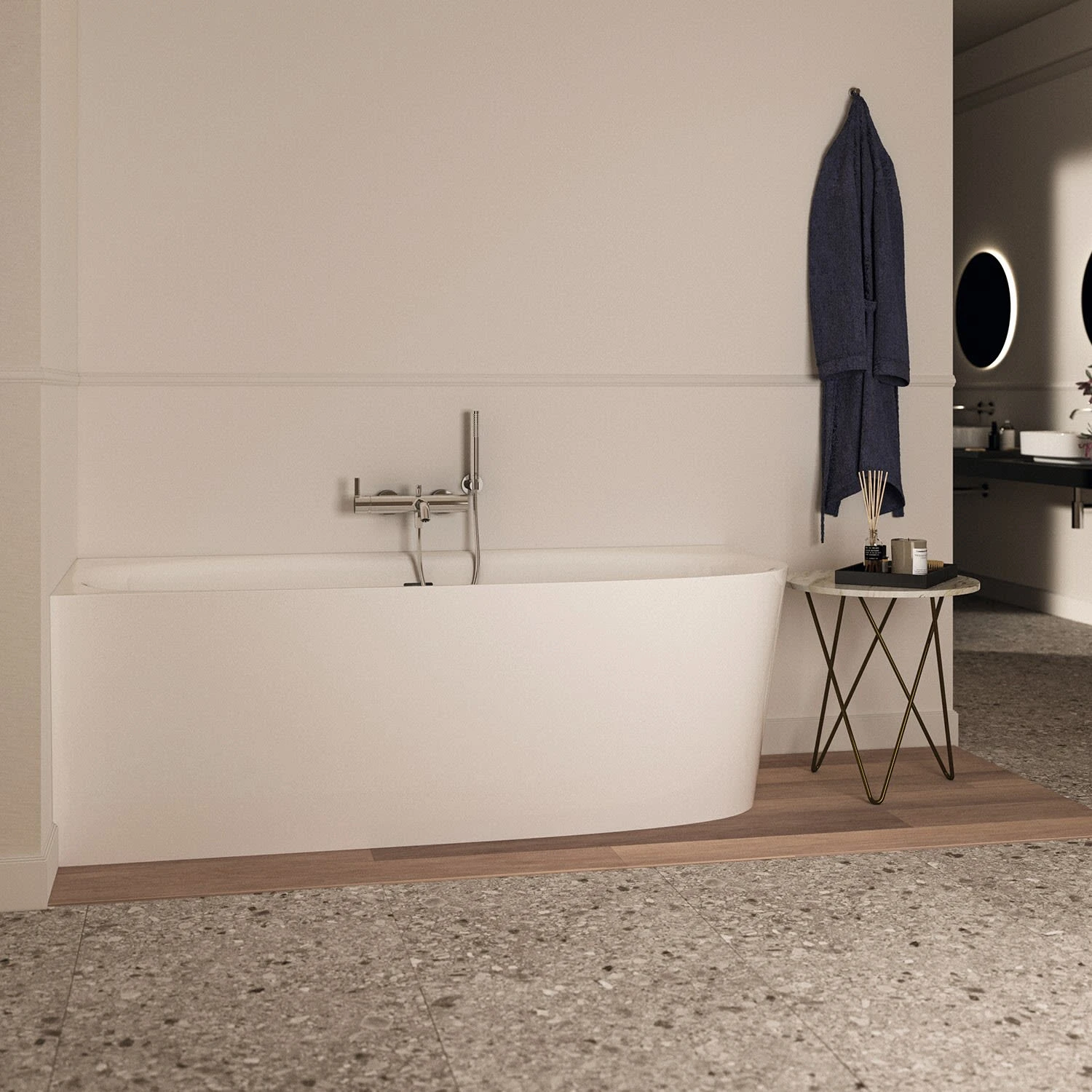 Ideal Standard Dea D-Form-Badewanne 180 x 75 cm, Wandanbindung links Ideal Standard Dea D-Form-Badewanne 180 X 75 Cm, Wandanbindung Links -Ideal Standard ideal standard badewannen form 180 x 12502510