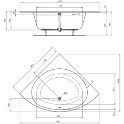 Ideal Standard I.life Eck-Badewanne 140 X 140 Cm -Ideal Standard ideal standard badewannen life eck 140 11024257
