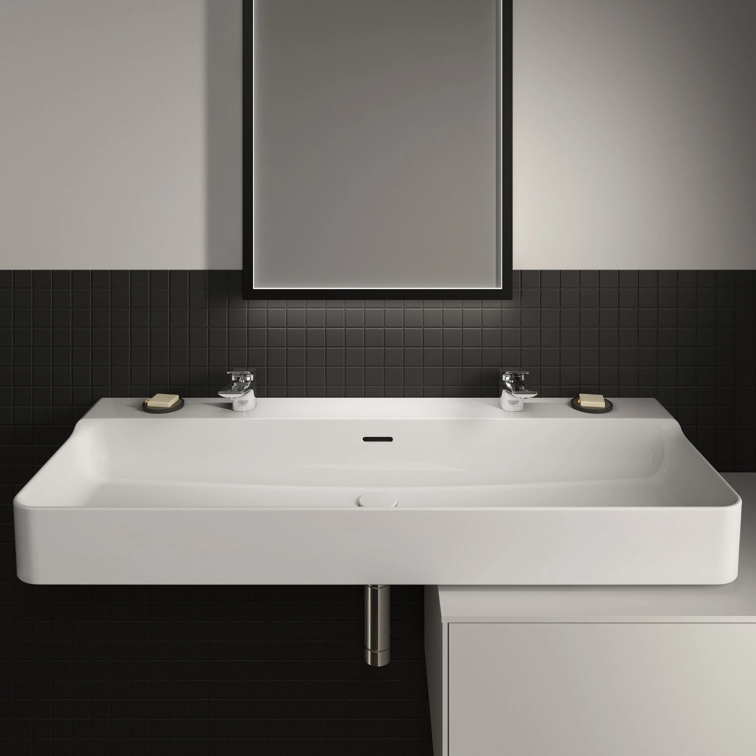 Ideal Standard Conca Waschtisch 120 cm, 2 Hahnlöcher, mit Überlauf Ideal Standard Conca Waschtisch 120 Cm, 2 Hahnlöcher, Mit Überlauf -Ideal Standard ideal standard badkeramik conca waschtische 120 6992223