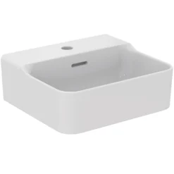 Ideal Standard Conca Handwaschbecken 40 Cm, 1 Hahnloch, Mit Überlauf, Geschliffen