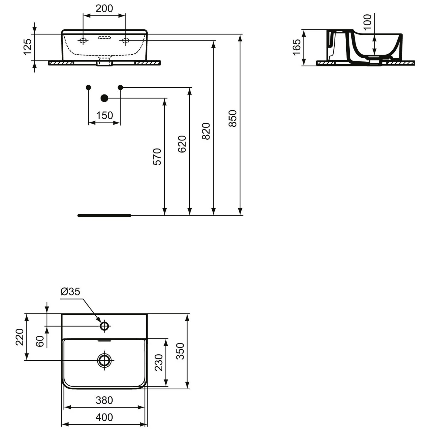 Ideal Standard Conca Handwaschbecken 40 cm, 1 Hahnloch, mit Überlauf, geschliffen Ideal Standard Conca Handwaschbecken 40 Cm, 1 Hahnloch, Mit Überlauf, Geschliffen -Ideal Standard ideal standard badkeramik conca waschtische handwaschbecken 6988380