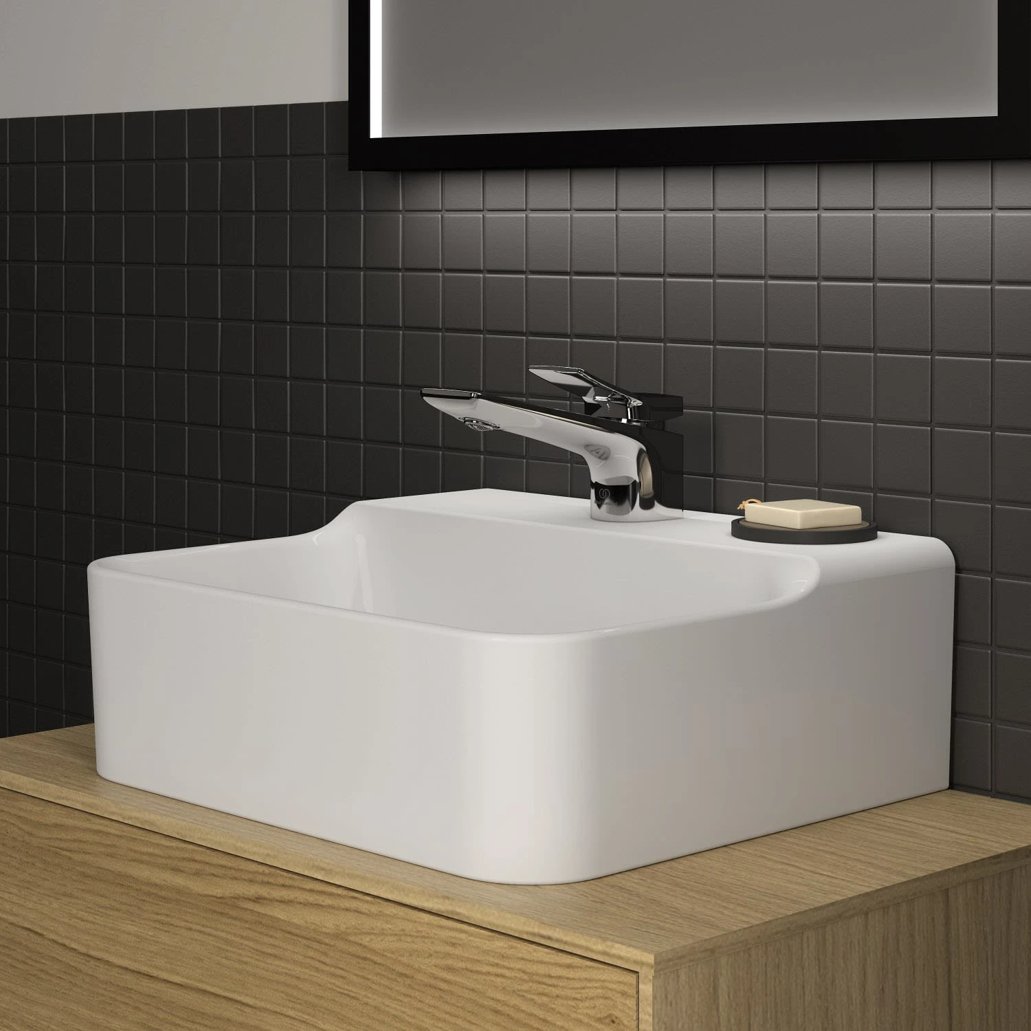 Ideal Standard Conca Handwaschbecken 40 cm, 1 Hahnloch, ohne Überlauf Ideal Standard Conca Handwaschbecken 40 Cm, 1 Hahnloch, Ohne Überlauf -Ideal Standard ideal standard badkeramik conca waschtische handwaschbecken 6992580