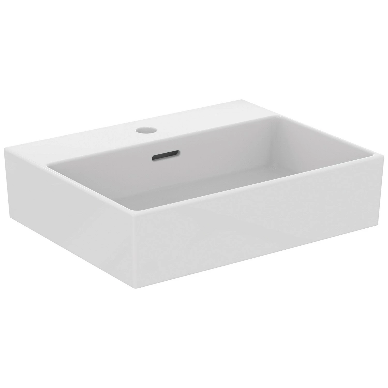 Ideal Standard Extra Aufsatzschale eckig 50 cm, mit Hahnloch, mit Überlauf, geschliffen Ideal Standard Extra Aufsatzschale Eckig 50 Cm, Mit Hahnloch, Mit Überlauf, Geschliffen -Ideal Standard ideal standard badkeramik extra aufsatzschale eckig 6912876