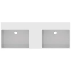 Ideal Standard Extra Doppel-Waschtisch 120 Cm, Ohne Hahnloch, Mit Überlauf