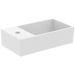 Ideal Standard Extra Handwaschbecken 45 Cm, Hahnbank Links, 1 Hahnloch, Mit Überlauf, Geschliffen -Ideal Standard ideal standard badkeramik extra handwaschbecken 45 6912987