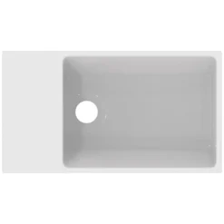 Ideal Standard Extra Handwaschbecken 45 Cm, Hahnbank Links, Ohne Hahnloch, Mit Überlauf, Geschliffen