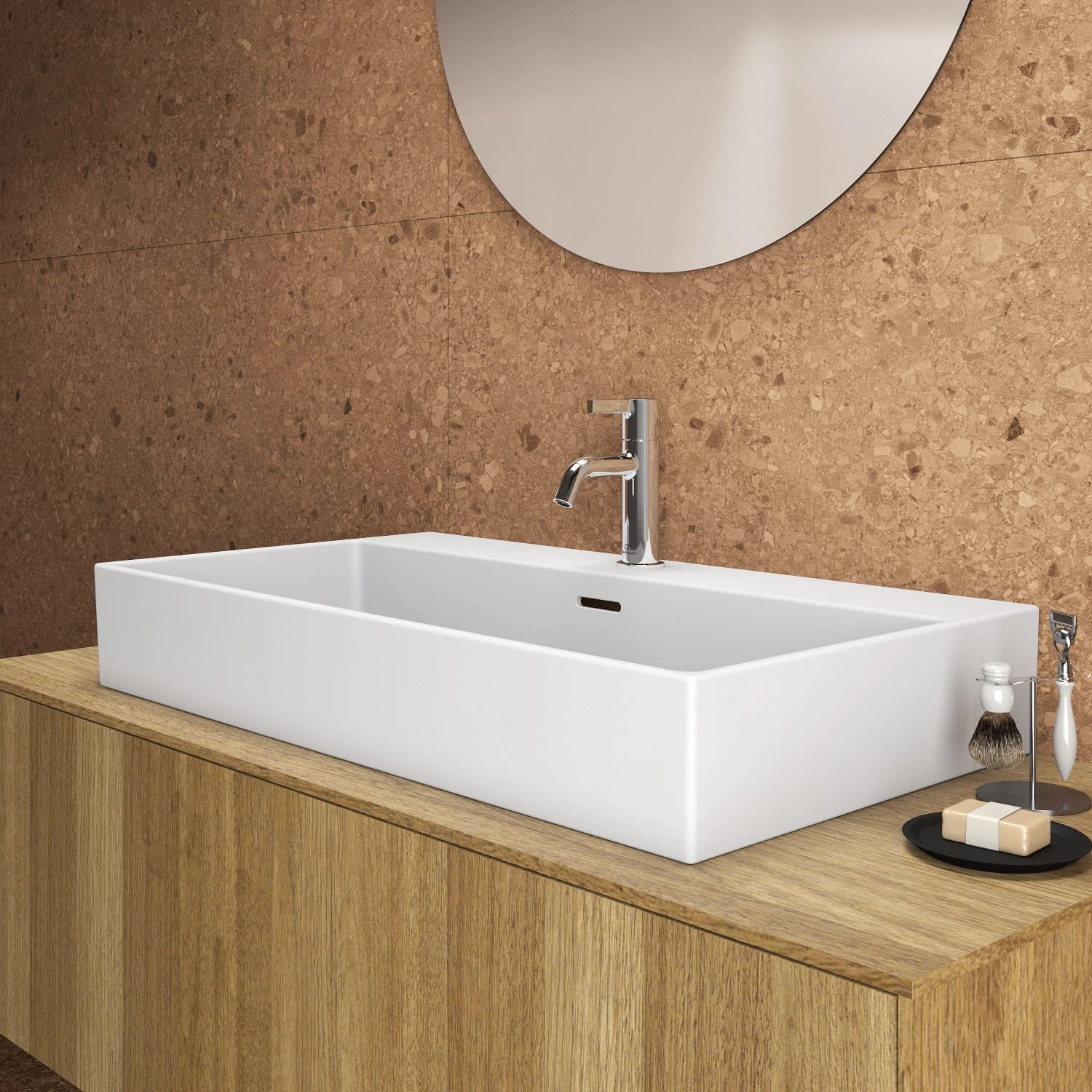 Ideal Standard Extra Waschtisch 80 cm, 1 Hahnloch, mit Überlauf, geschliffen Ideal Standard Extra Waschtisch 80 Cm, 1 Hahnloch, Mit Überlauf, Geschliffen -Ideal Standard ideal standard badkeramik extra waschtisch 80 6913845