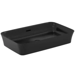 Ideal Standard Ipalyss Aufsatzschale Eckig Mit Überlauf, Ohne Hahnloch 65 X 40 Cm