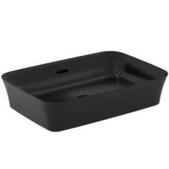 Ideal Standard Ipalyss Aufsatzschale Eckig Mit Überlauf, Ohne Hahnloch 55 X 38 Cm