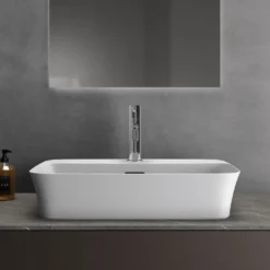 Ideal Standard Ipalyss Aufsatzschale Eckig Mit Überlauf, Mit Hahnloch 55 X 38 Cm -Ideal Standard ideal standard badkeramik ipalyss aufsatzschale eckig 7107513