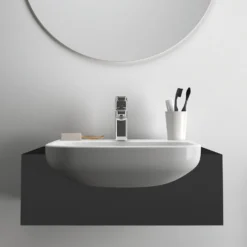 Ideal Standard I.life A Halbeinbauwaschtisch, 1 Hahnloch, Mit Überlauf -Ideal Standard ideal standard badkeramik life waschtische halbeinbauwaschtisch 10781156