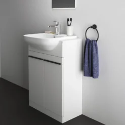 Ideal Standard I.life A Halbeinbauwaschtisch, 1 Hahnloch, Mit Überlauf -Ideal Standard ideal standard badkeramik life waschtische halbeinbauwaschtisch 10781180