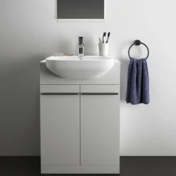 Ideal Standard I.life A Halbeinbauwaschtisch, 1 Hahnloch, Mit Überlauf -Ideal Standard ideal standard badkeramik life waschtische halbeinbauwaschtisch 10781192