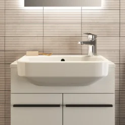 Ideal Standard I.life S Halbeinbauwaschtisch 50 Cm, 1 Hahnloch, Mit Überlauf -Ideal Standard ideal standard badkeramik life waschtische halbeinbauwaschtisch 11045008