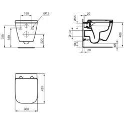 Ideal Standard I.life S WC-Paket Mit WC-Sitz 3 Ideal Standard I.life S WC-Paket Mit WC-Sitz -Ideal Standard ideal standard badkeramik life wcs paket 11044966