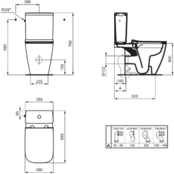 Ideal Standard I.life B Standtiefspül-WC Kombination Ohne Spülrand 3 Ideal Standard I.life B Standtiefspül-WC Kombination Ohne Spülrand -Ideal Standard ideal standard badkeramik life wcs standtiefspuel 10985611
