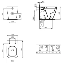 Ideal Standard I.life B Standtiefspül-WC Ohne Spülrand -Ideal Standard ideal standard badkeramik life wcs standtiefspuel 10985626