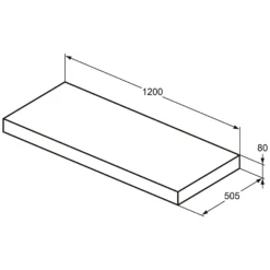 Ideal Standard Conca Konsole 120 Cm -Ideal Standard ideal standard badmoebel conca konsolen 120 7007148