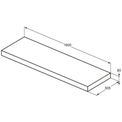 Ideal Standard Conca Konsole 160 Cm -Ideal Standard ideal standard badmoebel conca konsolen 160 7007151