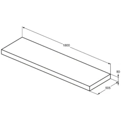 Ideal Standard Conca Konsole 180 Cm -Ideal Standard ideal standard badmoebel conca konsolen 180 7007154