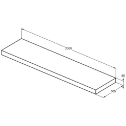 Ideal Standard Conca Konsole 200 Cm -Ideal Standard ideal standard badmoebel conca konsolen 200 7007169