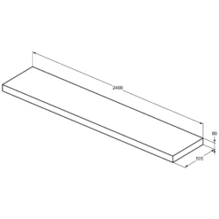 Ideal Standard Conca Konsole 240 Cm -Ideal Standard ideal standard badmoebel conca konsolen 240 7007178