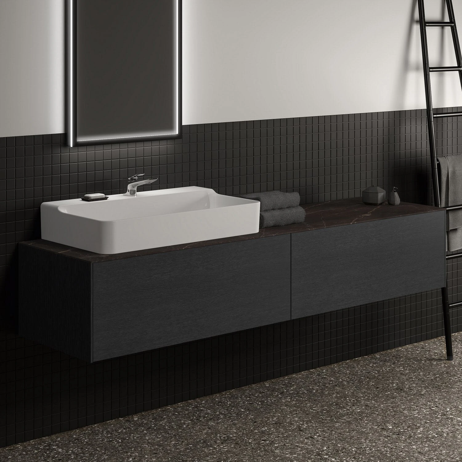 Ideal Standard Conca Keramikkonsole 200 x 50,5 cm Ideal Standard Conca Keramikkonsole 200 X 50,5 Cm -Ideal Standard ideal standard badmoebel conca konsolen keramikkonsole 7006782