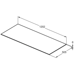 Ideal Standard Conca Keramikkonsole 120 X 50,5 Cm -Ideal Standard ideal standard badmoebel conca konsolen keramikkonsole 7007166