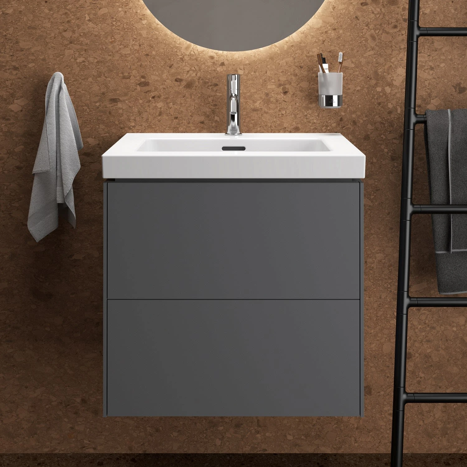 Ideal Standard Conca WT-Unterschrank, 2 Auszüge, 60cm Ideal Standard Conca WT-Unterschrank, 2 Auszüge, 60cm -Ideal Standard ideal standard badmoebel conca waschtisch unterschraenke 7037727