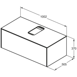 Ideal Standard Conca Waschtischpaket 100 X 49,5 Cm, Mit Hahnloch, Mit Spiegel, 1 Auszug -Ideal Standard ideal standard badmoebel conca waschtischpakete 80 7117818
