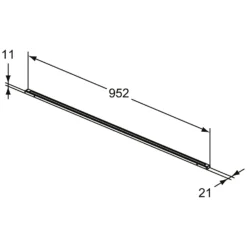Ideal Standard Conca LED-Schubladenleuchte 96 Cm
