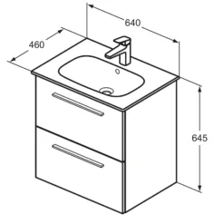 Ideal Standard I.life A Möbelwaschtischpaket 60 Cm -Ideal Standard ideal standard badmoebel life waschtischpakete moebelwaschtischpaket 10840739