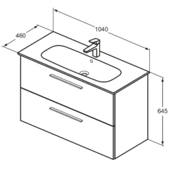 Ideal Standard I.life A Möbelwaschtischpaket 100 Cm -Ideal Standard ideal standard badmoebel life waschtischpakete moebelwaschtischpaket 10840874