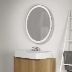 Ideal Standard Conca Spiegel Rund 90 Cm, Mit Ambientelicht Und Metallrahmen -Ideal Standard ideal standard badspiegel conca rund 90 7039419