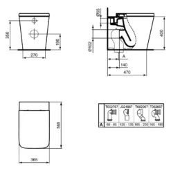 Ideal Standard Blend Standtiefspül-WC Mit AquaBlade -Ideal Standard ideal standard blend wc standtiefspuel 4992443