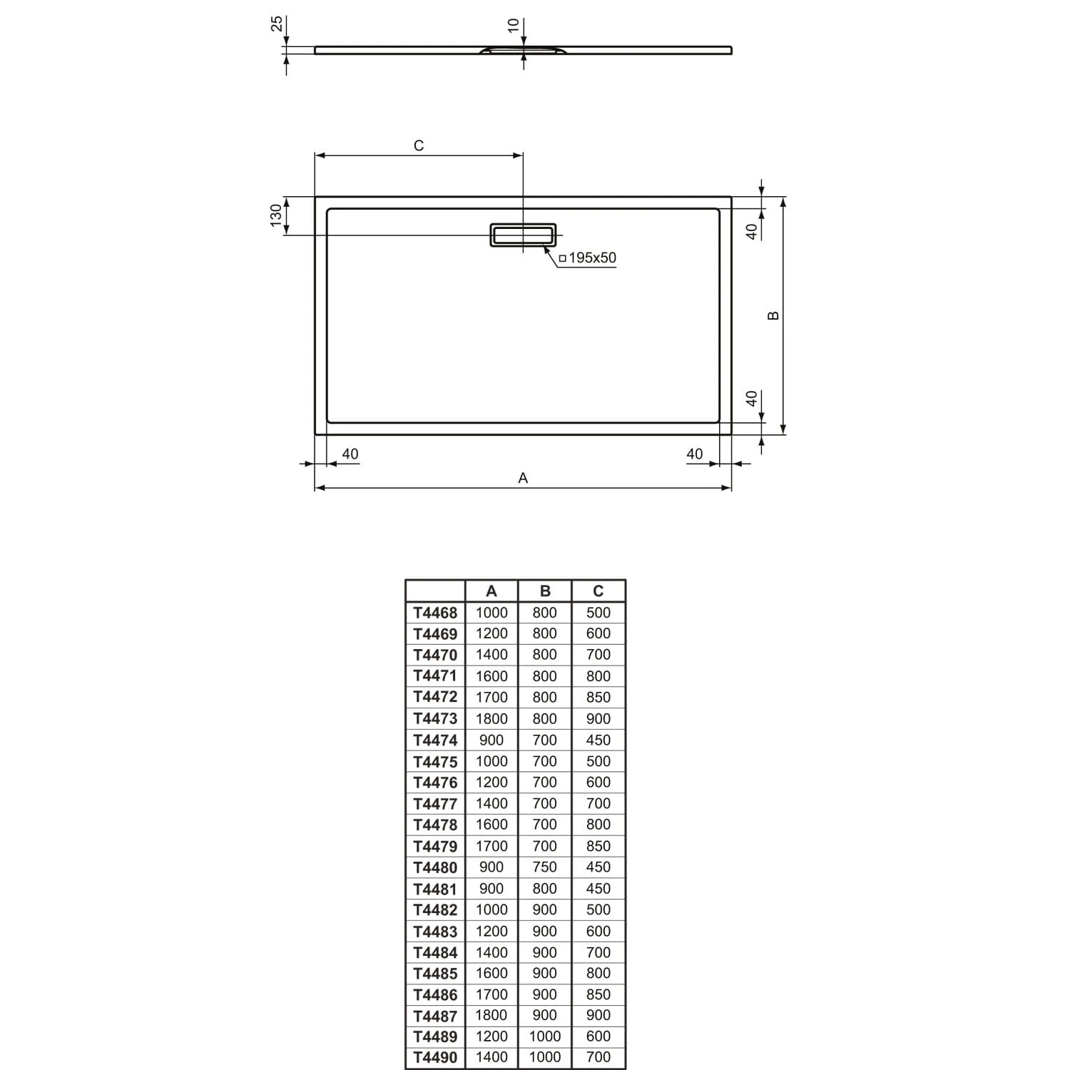 Ideal Standard Ultra Flat New Rechteck-Brausewanne 120 x 100 cm Ideal Standard Ultra Flat New Rechteck-Brausewanne 120 X 100 Cm -Ideal Standard ideal standard duschwannen ultra flat new 4260817