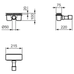 Ideal Standard Ultra Flat New Ablaufgarnitur Mit Abdeckung, D40/50 Glatt -Ideal Standard ideal standard duschwannen zubehoer ultra flat 12502489
