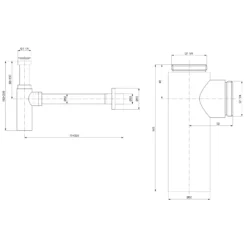 Ideal Standard Designsiphon 7,5 Cm