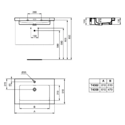 Ideal Standard Extra Möbelwaschtisch, 1 Hahnloch, 81 Cm -Ideal Standard ideal standard extra moebelwaschtisch 1 hahnloch 4992458