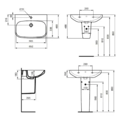 Ideal Standard I.life A Waschtisch 65 Cm, 1 Hahnloch, Mit Überlauf 3 Ideal Standard I.life A Waschtisch 65 Cm, 1 Hahnloch, Mit Überlauf -Ideal Standard ideal standard life waschtische 65 cm 5808274