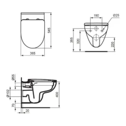 Ideal Standard I.life A WC-Paket Runde Form Ohne Spülrand 3 Ideal Standard I.life A WC-Paket Runde Form Ohne Spülrand -Ideal Standard ideal standard life wcs paket rund 5809405