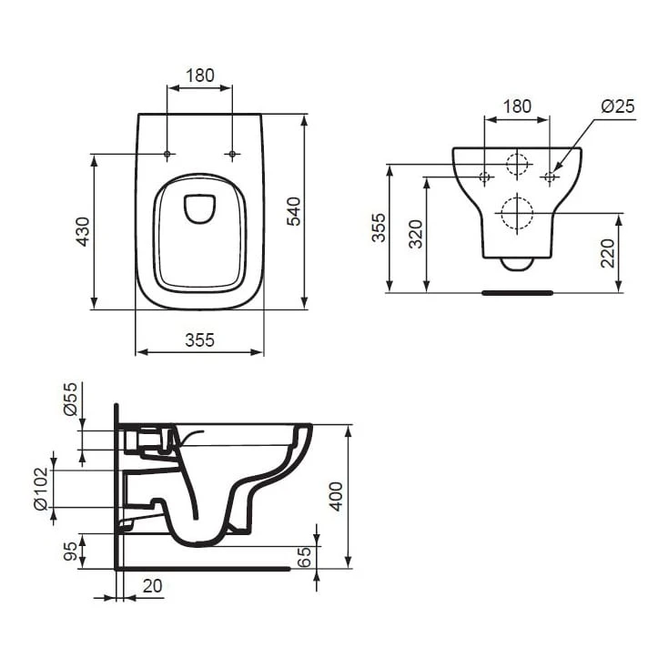 Ideal Standard i.life A Wandtiefspül-WC eckig ohne Spülrand Ideal Standard I.life A Wandtiefspül-WC Eckig Ohne Spülrand -Ideal Standard ideal standard life wcs wandtiefspuel eckig 5838190