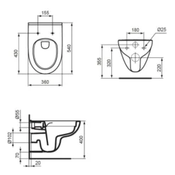 Ideal Standard I.life A Wandtiefspül-WC Rund Ohne Spülrand 3 Ideal Standard I.life A Wandtiefspül-WC Rund Ohne Spülrand -Ideal Standard ideal standard life wcs wandtiefspuel ohne 5809177