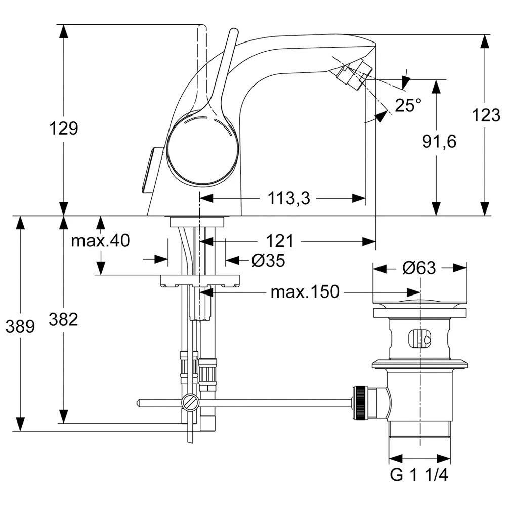Ideal Standard Melange Einhebel-Bidetarmatur Ideal Standard Melange Einhebel-Bidetarmatur -Ideal Standard ideal standard melange einhebel bidetarmatur 1073659