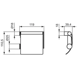 Ideal Standard Connect Papierrollenhalter Mit Deckel
